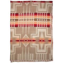 Early Wool Pendleton Indian Design Camp Blanket