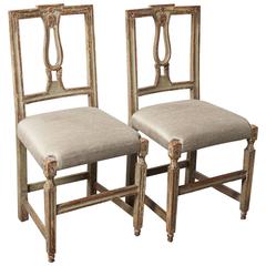 Pair of Neoclassical Italian Side Chairs 8