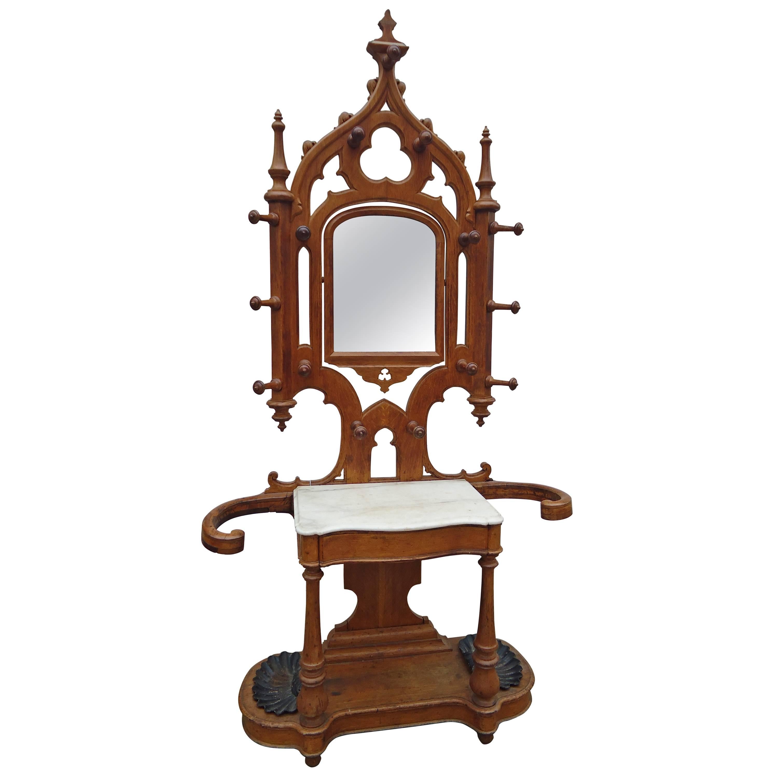 Tall Impressive Gothic Coat Hat Stand