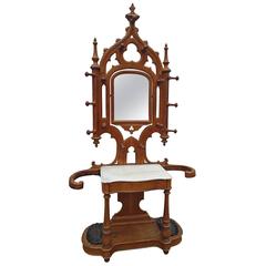 Antique Tall Impressive Gothic Coat Hat Stand