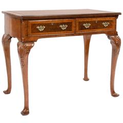 Quality Antique Burr Walnut Lowboy, Desk