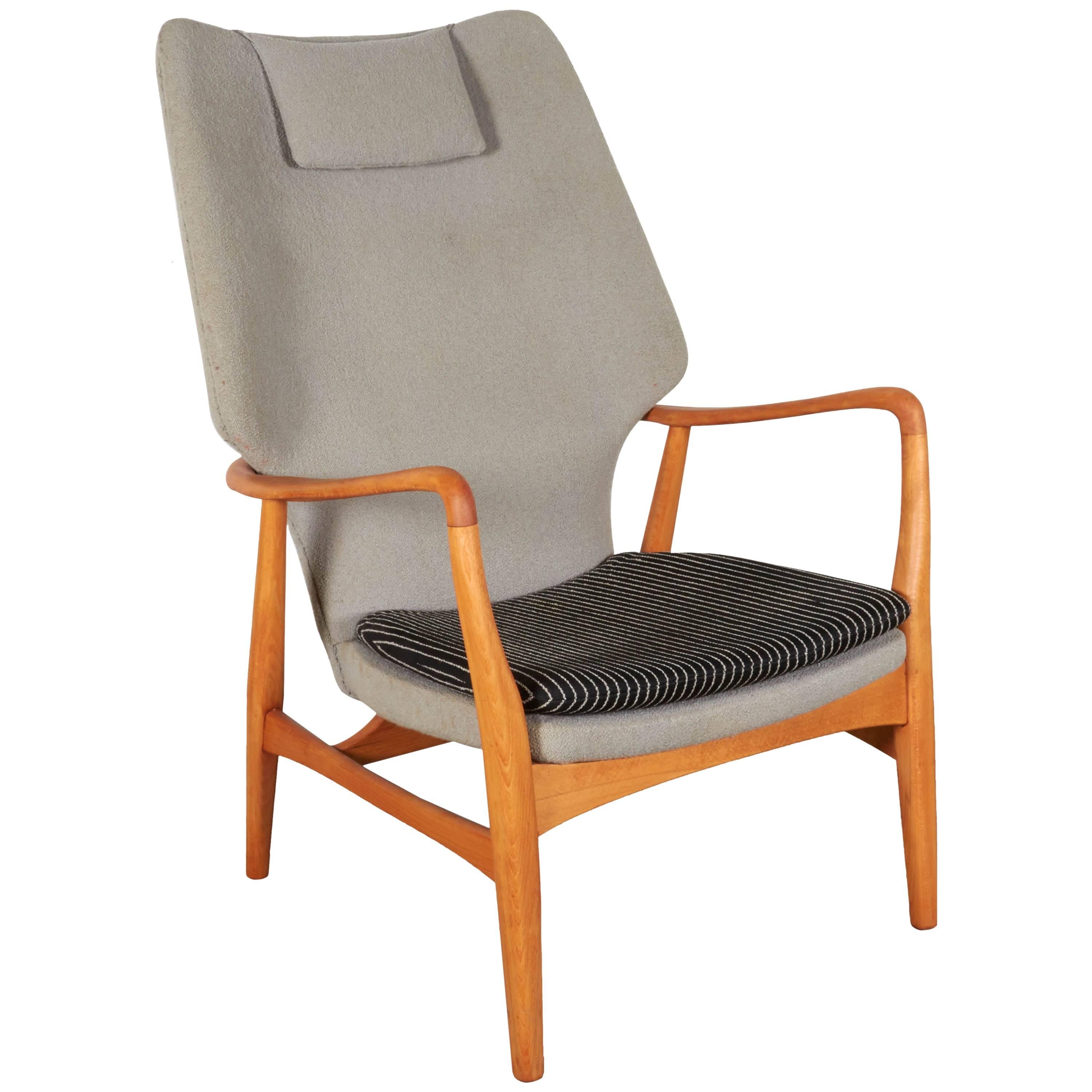 Modern Wingback Danish Armchair by Mattson Schubel