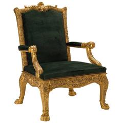 'Dundas' Library Armchairs after a model by Robert Adam and Thomas Chippendale 2