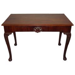 Good Georgian Irish Mahogany Side Table