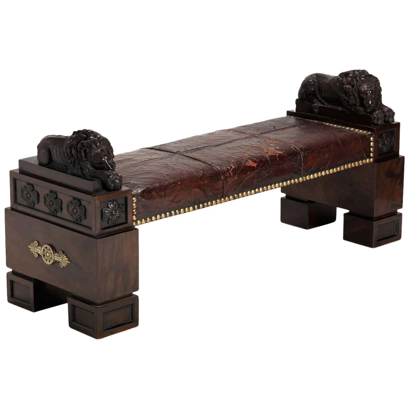 Library Bench in the manner of Thomas Hope For Sale at 1stDibs | hope ...