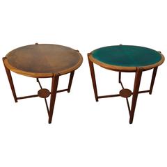 Midcentury Walnut 
Oak Game Table