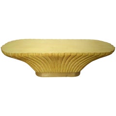 Low Midcentury Shell Shaped Coffee Table