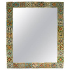 Large One of a Kind Persian Tile Mirror