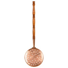19th Century French Copper Bed Warmer