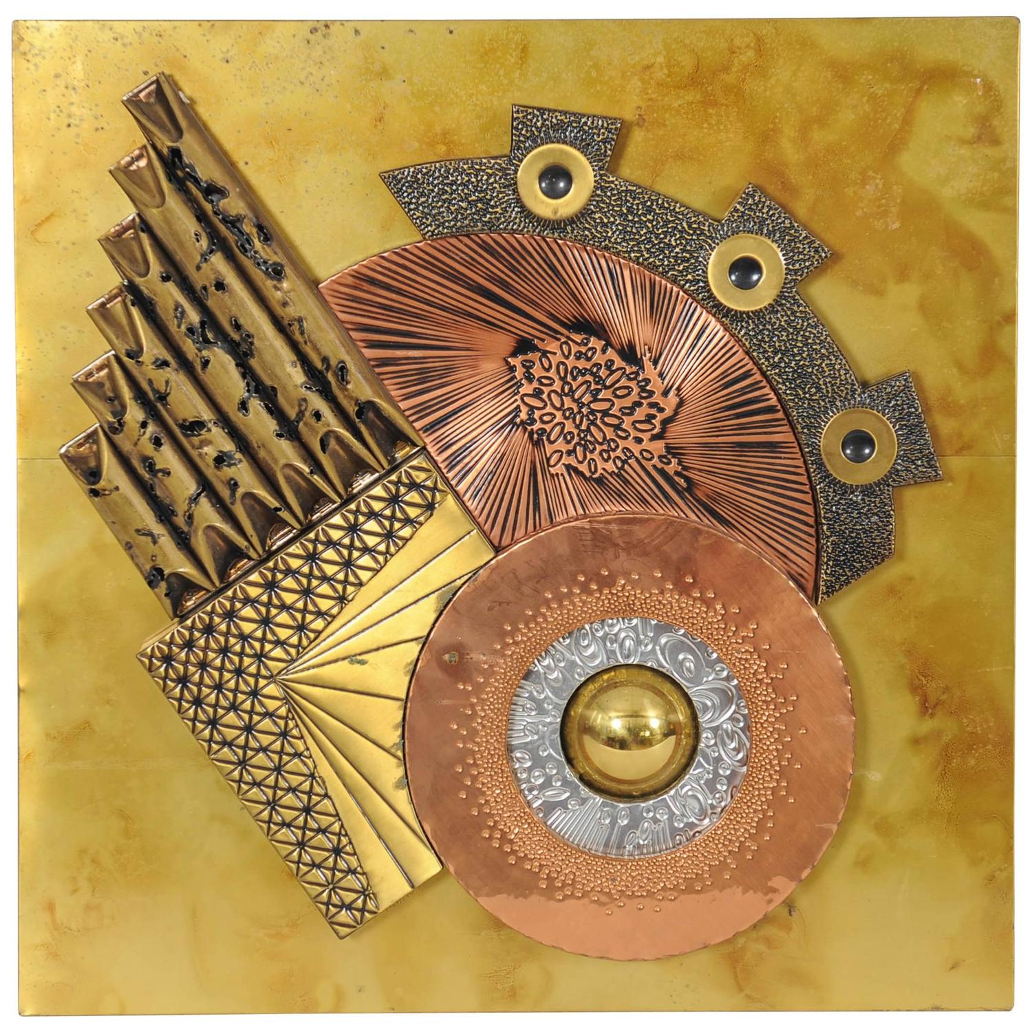 Brutalist Art Work in the Style of Paul Vanders at 1stdibs