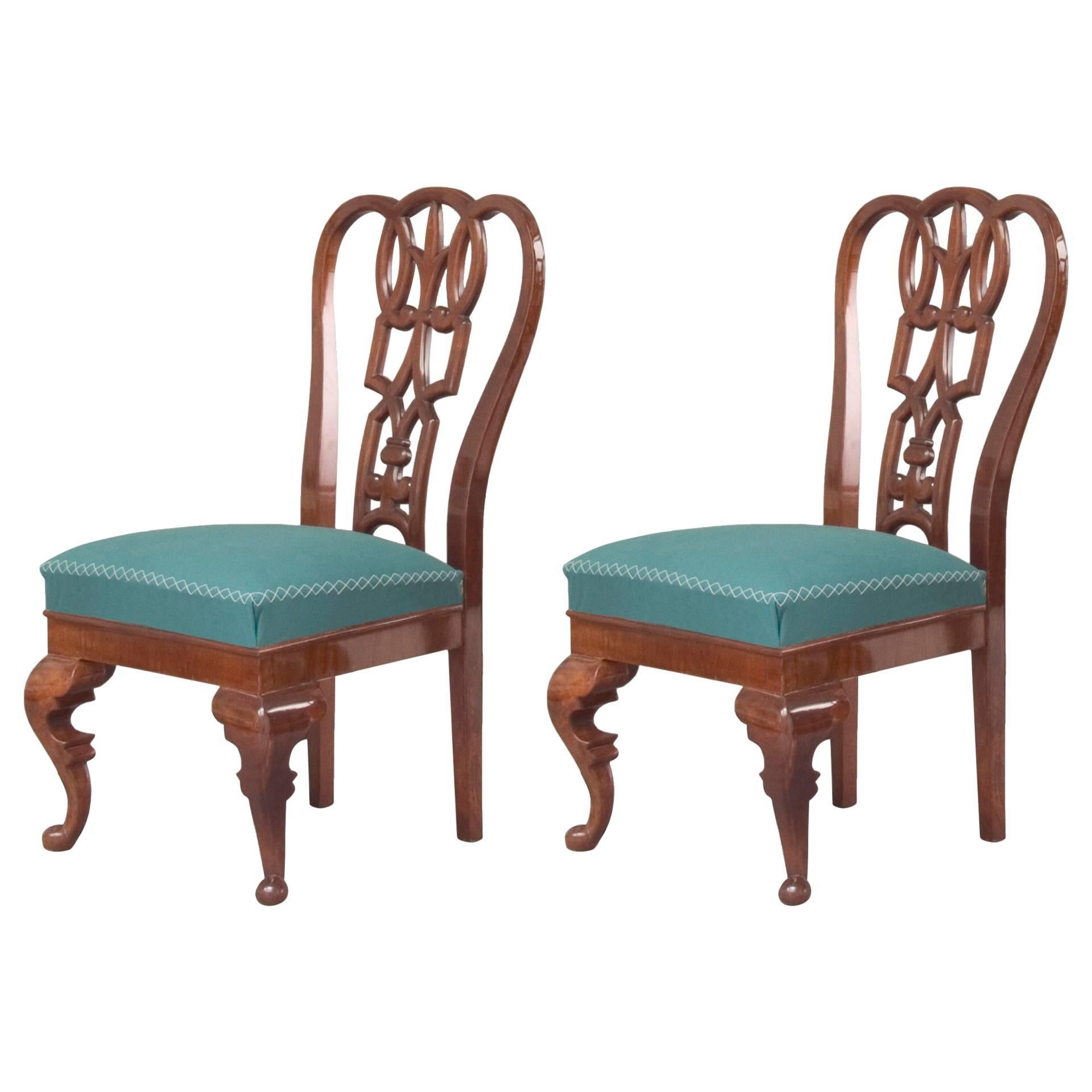 Pair of Chairs by Lajos Kozma For Sale