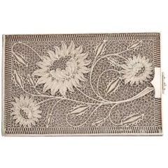 Sterling Silver Floral Filigree Card Case
