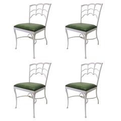 Retro Set of Four Outdoor Chairs