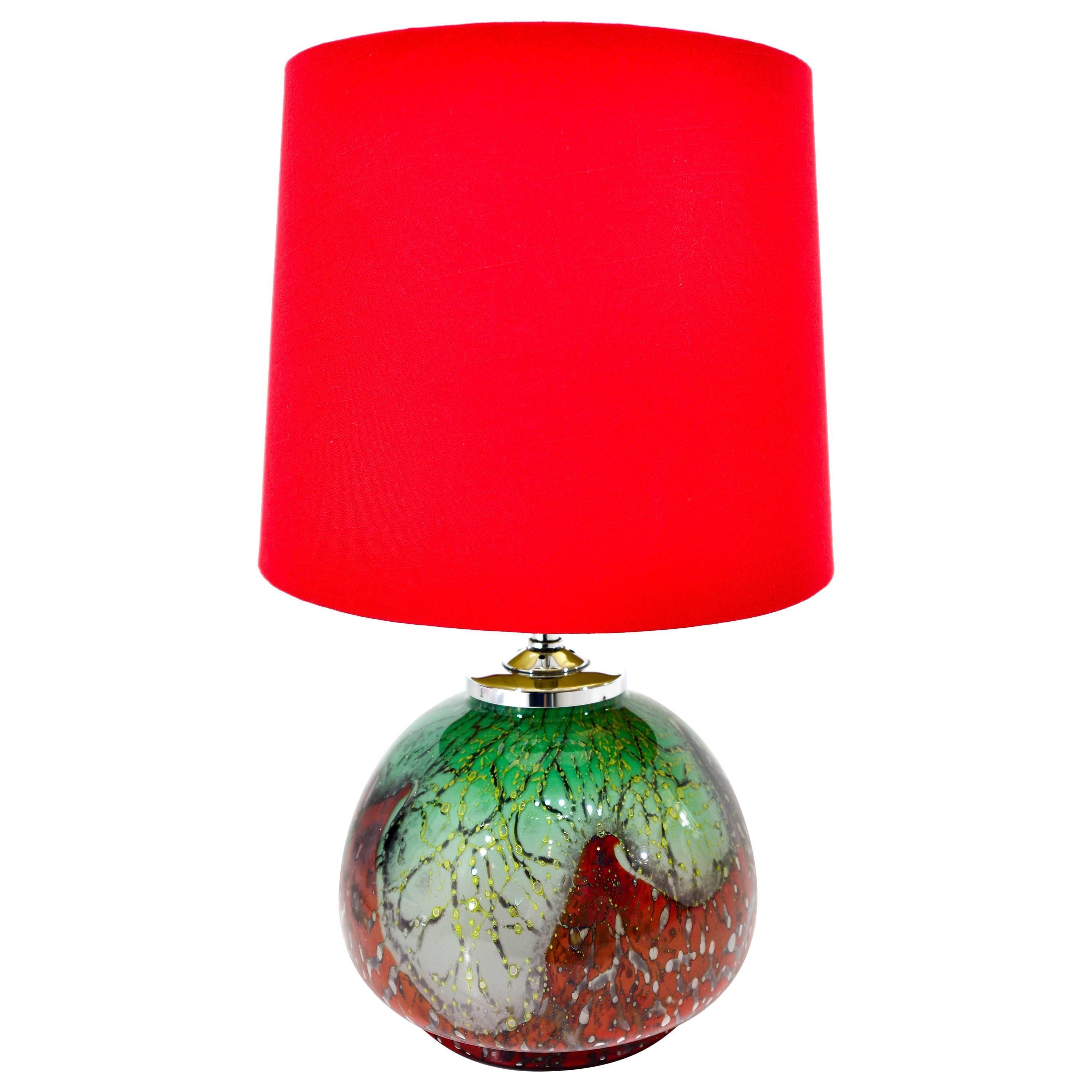 Colorful Murano Table Lamp For Sale