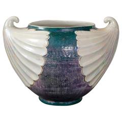 Large Art Nouveau Ceramic Glazed Pot by Christopher Dressner 5