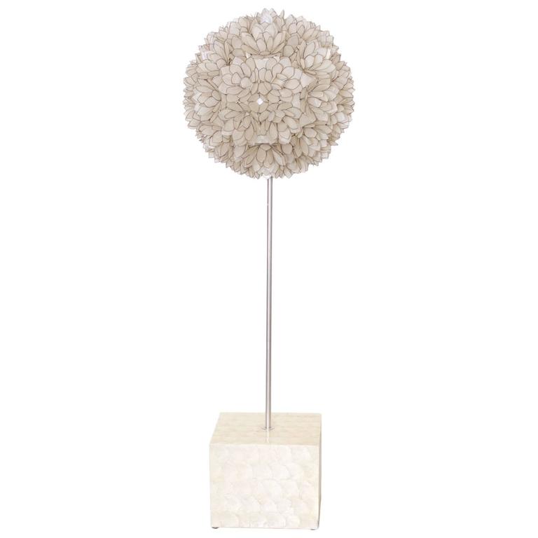 huge capiz of mother of pearl shell floor lamp for sale at 1stdibs huge capiz of mother of pearl shell floor lamp for sale at 1stdibs