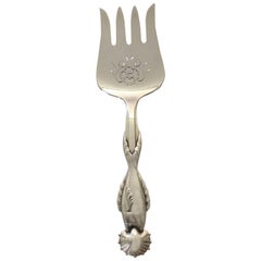 Georg Jensen Sterling Silver Ornamental Fish Serving Fork