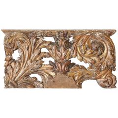 Decorative 18th Century Carved and Gilded Architectural Fragment 5