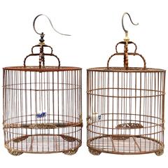 Pair of Antique Chinese Birdcages