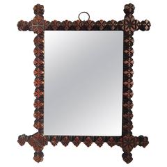 Early 20th Century American Tramp Art Mirror