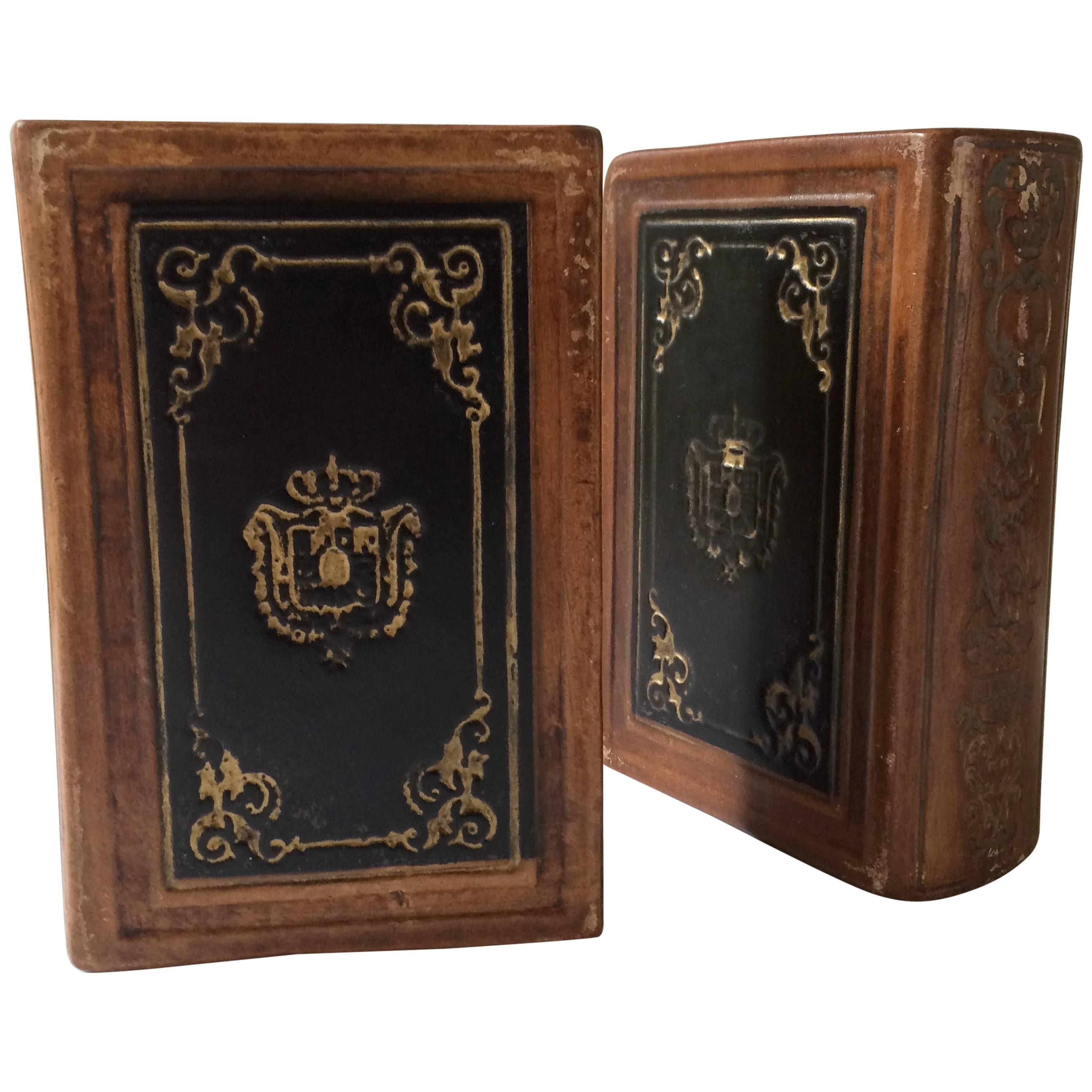 Leather Bound Book Bookends