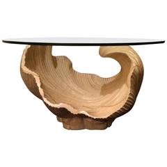 Neptune Carved Shell Cocktail Table Base