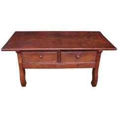 19th Century Walnut Wooden Low Table or Coffee Table Made in Spain 19th Century Walnut Wooden Low Table or Coffee Table Made in Spain