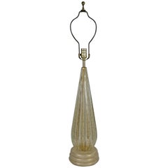 Modernist Barovier & Toso Style Fluted Murano Lamp