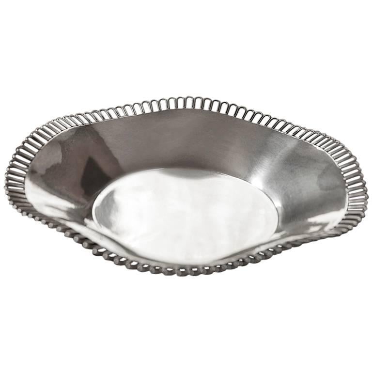 Silver Centerpiece Dish by Arrigo Finzi