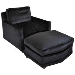 Lounge Chair and Ottoman by Baker Furniture Company