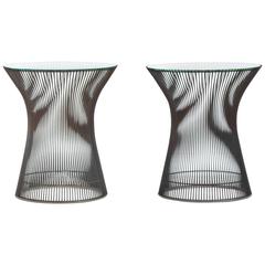 Warren Platner Bronze Side Tables by Knoll