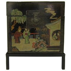 Chinoiserie Painted Box Side Table