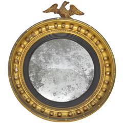 English Regency Convex Mirror, circa 1800