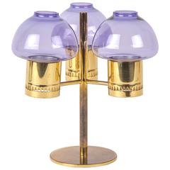 Brass Scandinavian Hans Agne Jakobsson Candelabras for Makaryd