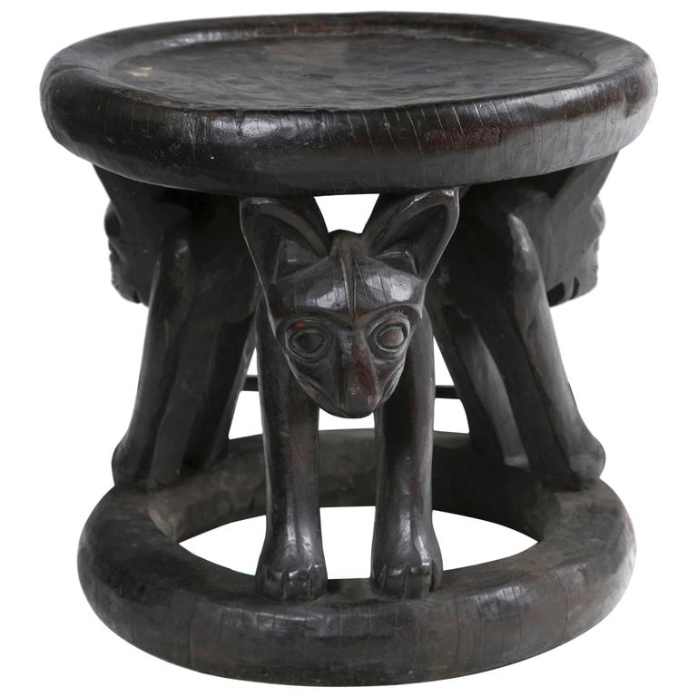 Cameroon HandCarved Chief's Chair at 1stDibs