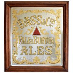 Vintage 'Bass' Pub Mirror