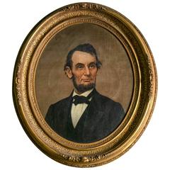 Portrait of Abraham Lincoln Oil on Canvas