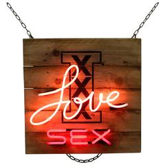 "I Love Sex" Neon Sign