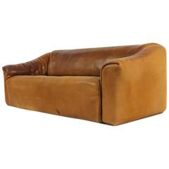 1970s De Sede DS 47 Vintage Buffalo Leather Cognac Sofa No. 2 1970s De Sede DS 47 Vintage Buffalo Leather Cognac Sofa No. 2