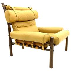 Arne Norell Lounge Chair "Inca," Rosewood and Leather, Sweden, 1965 2