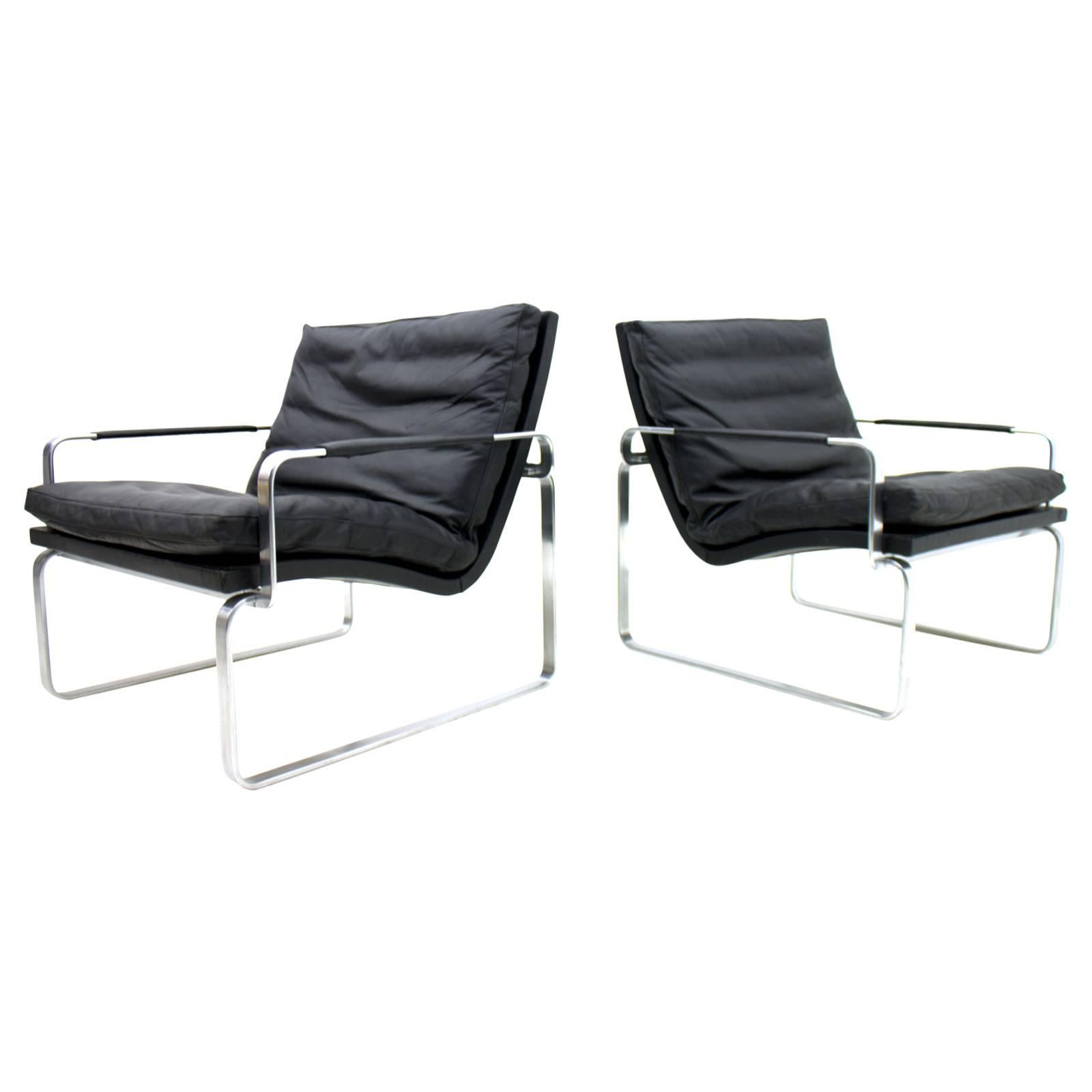 Pair of Danish Lounge Chairs by Jørgen Lund & Ole Larsen for Bo-Ex