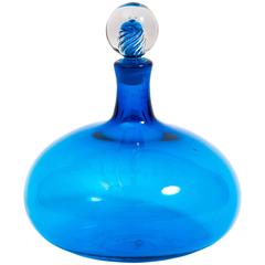 Blown Glass Bottle by Blenko