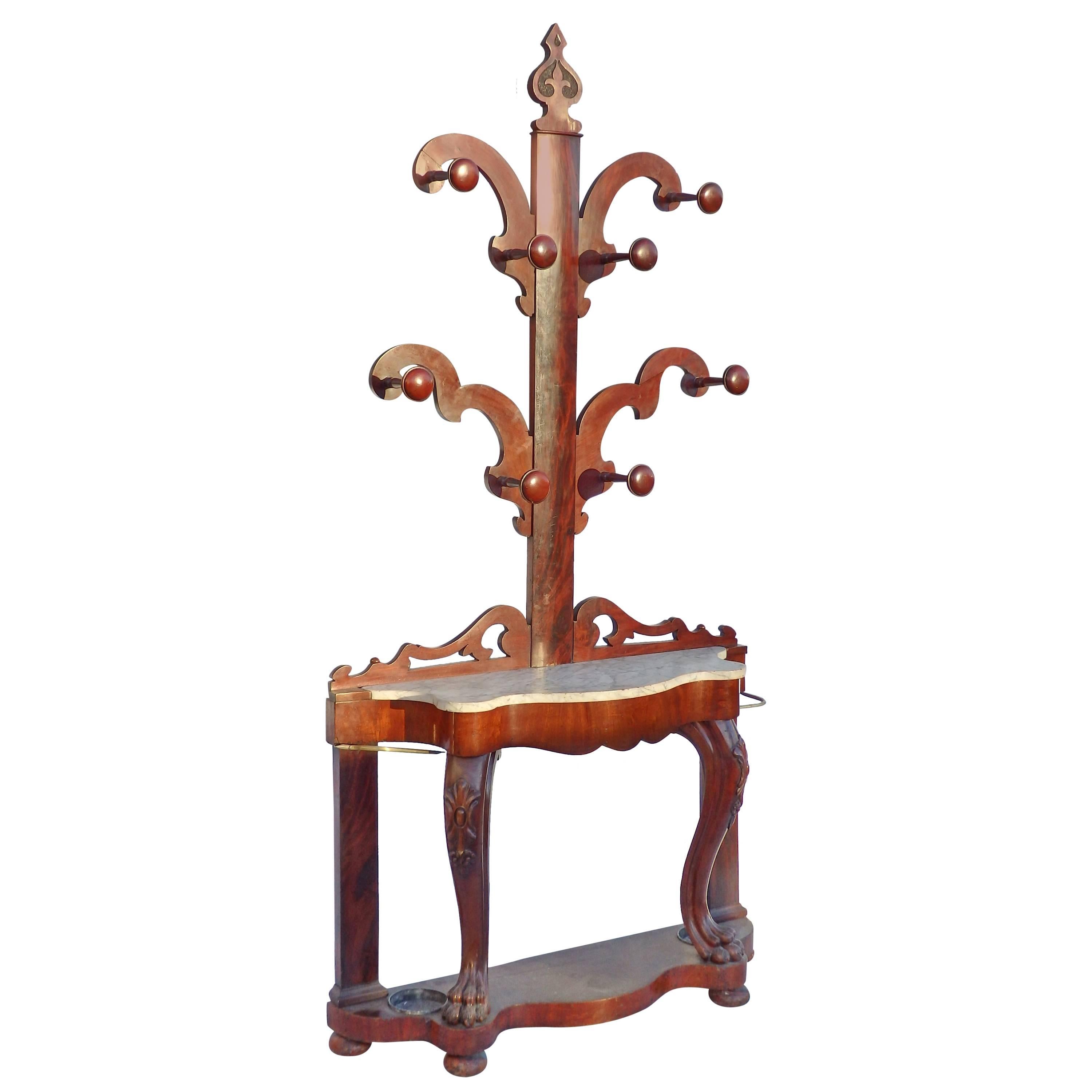 English Victorian Hall Stand For Sale