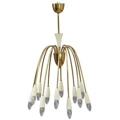 Sputnik Hanging Lamp, 1950, Designed by Rupert Nikoll, Vienna, 1950