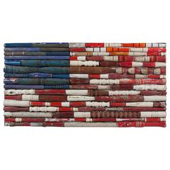 folk art american flag Folk Art Assembled Wood American Flag, by Larry Simons