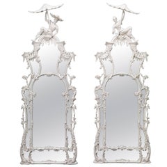 Pair of Pagoda Pier Mirrors