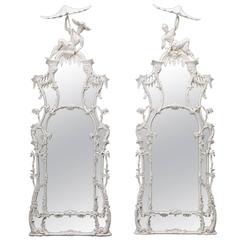 Pair of Pagoda Pier Mirrors 5