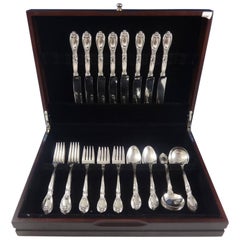 Victoria by Frank Whiting Sterling Silver Flatware Service Eight Set, 40 Pieces