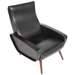 Italian Style Danish Modern Highback Lounge Chair