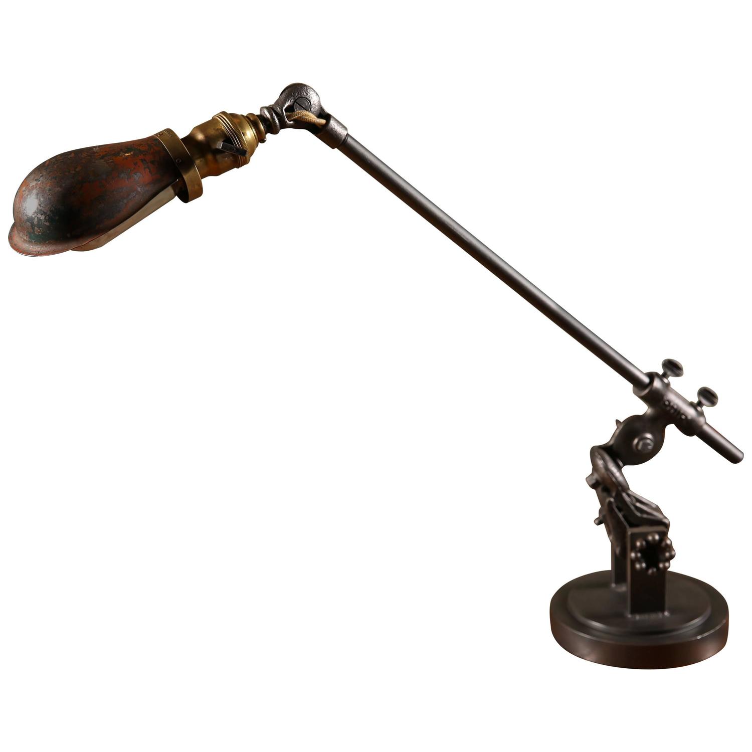 Vintage Industrial Cast Iron, Steel, Metal, Table Desk Task Machinist